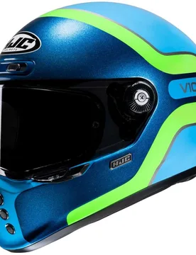 Casco Moto Integrale V10 GRAPE MC24 Blu Azzurro Verde taglia S - HJC - FashionsVida