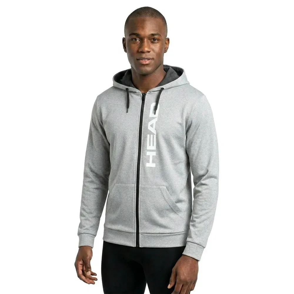Club Original Full Zip Sweatshirt Grey Melange 3XL - Head Racket - FashionsVida