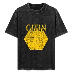 Catan Gold T-Shirt Basic Simple Casual Short Sleeve Tee