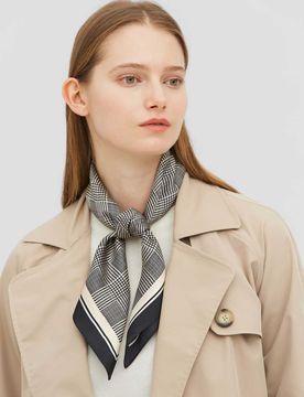 Foulard Carré Soie 66x66cm | 100% Soie Charmeuse Élégant Doux