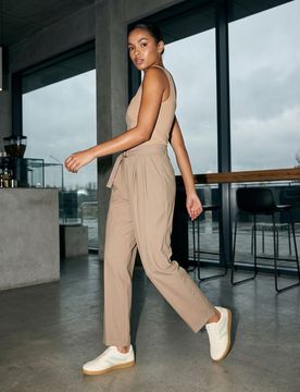 Pantaloni a costine - beige
