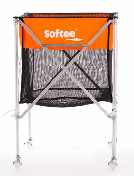 Chariot à Balles Pliable Aluminium Orange 89 x 58.5 x 58.5 cm unisex