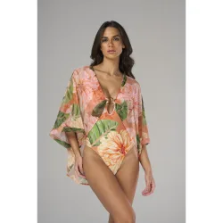 Bañador de mujer brasileño estampado con relleno