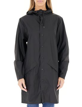 Impermeabile con cappuccio NERO S