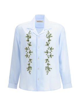 Floral Embroidered Camp Collar Shirt - SS26