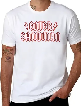 Copy of Enter Sandman Rock Style (color) T-Shirt man t shirt graphic t shirts for man pack cotton T-Shirt - Aliexpress - FashionsVida