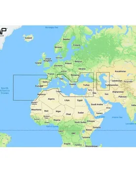 Southern Europe Continental+ Nautical Chart Multicolor One Size unisex - C-map - FashionsVida