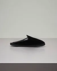 Friulane modello sabot in velluto nero