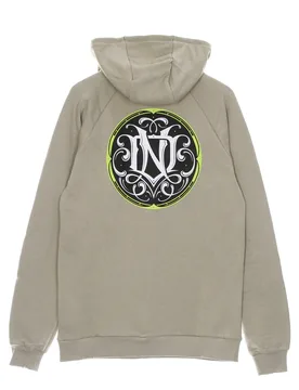 Felpa Leggera Cappuccio Uomo Monogramma Hoodie Beige - DOLLY NOIRE - FashionsVida