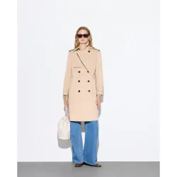 Chubasquero liso largo de mujer