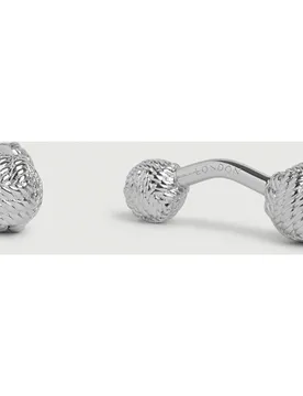 Gemelos en forma de nudo con acabado esmaltado - Hackett - FashionsVida