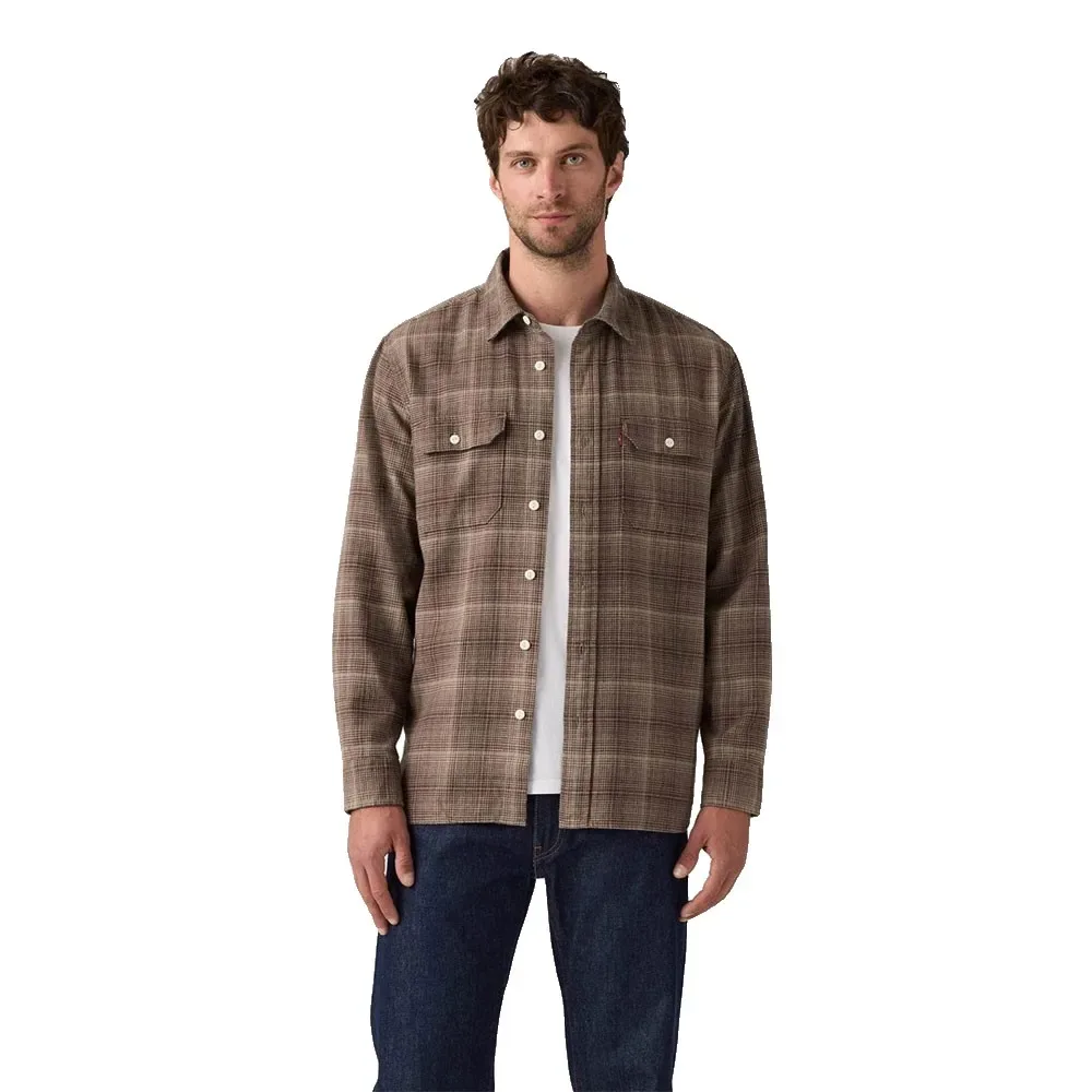 Camicia A Maniche Lunghe Classic Worker Ametrine Plaid Bracken L - Levi´s ® - FashionsVida