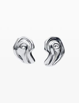 Boucles d'oreilles coquillage plaqué argent Zalio, Noir, U
