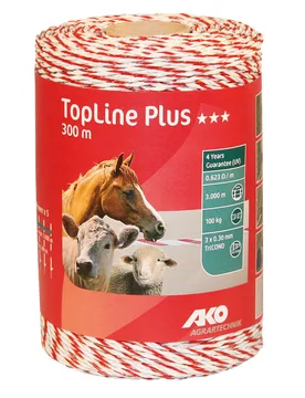 AKO Litze TopLine Plus, 300m, weiß/rot, 3 x 0,3mm TriCOND - AKO Weidezaun - FashionsVida