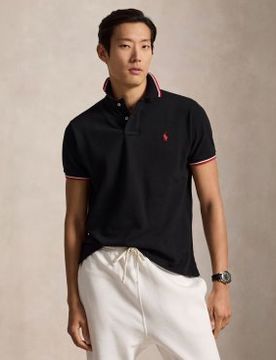 Para hombre. 710842621001 Polo de piqué Custom Slim Fit (M), Casual, Algodón, Clásico, Manga corta