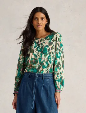 White Stuff Angie Top - Green - White stuff - FashionsVida