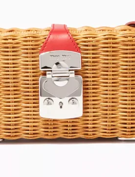 Miu Miu Raffia Clutch - NO STRAP - Miu Miu - FashionsVida