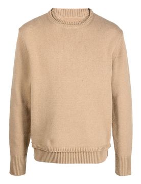 Maglia girocollo a strati