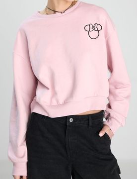 Felpa a maniche lunghe Minnie Mouse - rosa