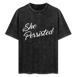 She Persisted T-Shirt All Match Print Short Sleeve Top