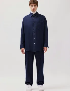 Oversized Overshirt aus Blue Denim Blau XL - Seidensticker.com - FashionsVida