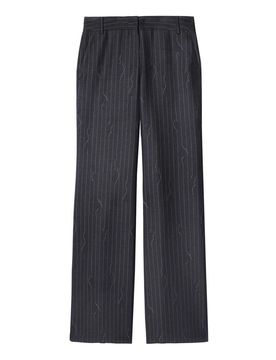 Off-White Pantaloni gessati