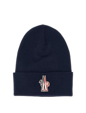 Moncler Berretto con toppa con logo