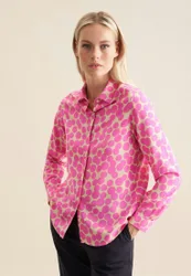 Hemdbluse aus Viskose regular fir Rosa/Pink 38