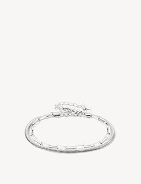 Set di bracciali argento - 22cm