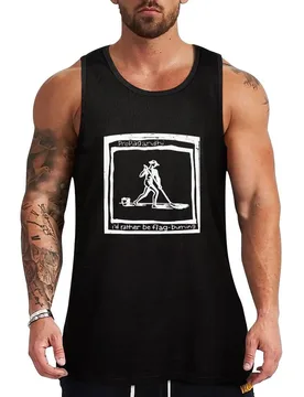 Flag Burning Propagandhi Tank Top Comfort Stretch Tank Top Relaxed Fit Sleeveless - Aliexpress - FashionsVida