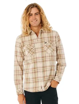 Camicia A Maniche Lunghe Griffin Flannel Bone S