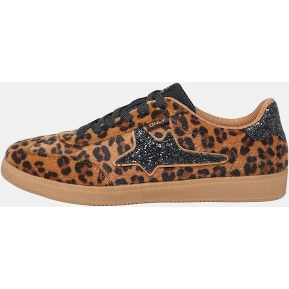 Zapatilla de mujer estampada con cordones - Only - FashionsVida