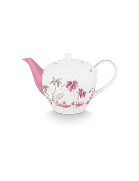 Teekanne Large 1,6l JOLIE DOTS Oro/Rosa blanco