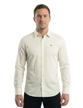 Camicia A Maniche Lunghe Original Stretch Slim Fit Classic White XS