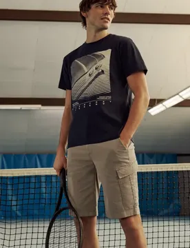 Street One Bermuda im Regular Fit im Cargo-Look male Beige