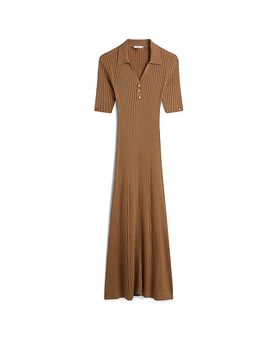 Midikleid marrón claro L