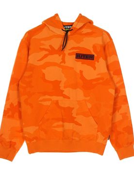 Felpa Leggera Cappuccio Uomo Struggle Camo Hoodie Orange