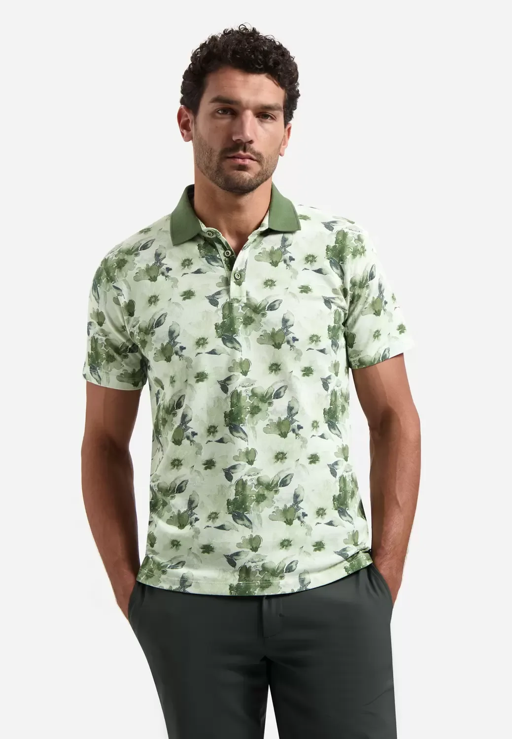 XL Polo Short Sleeve Printed male - XL - FashionsVida
