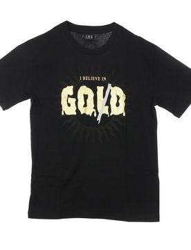 Maglietta Uomo God Gold Tee Black