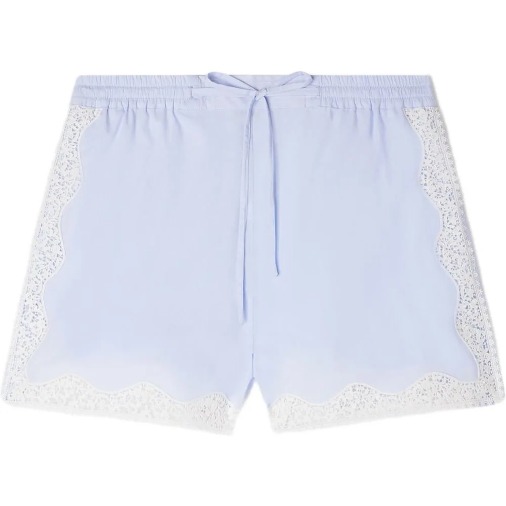 Short de mujer corto de corte ancho 100% algodón con encaje - sandro - FashionsVida