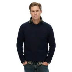 Pull Wool Blend Charred Navy Marl M