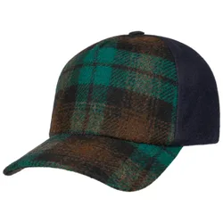Essential Check Cap by Alfonso D'Este - navy - Size: One Size