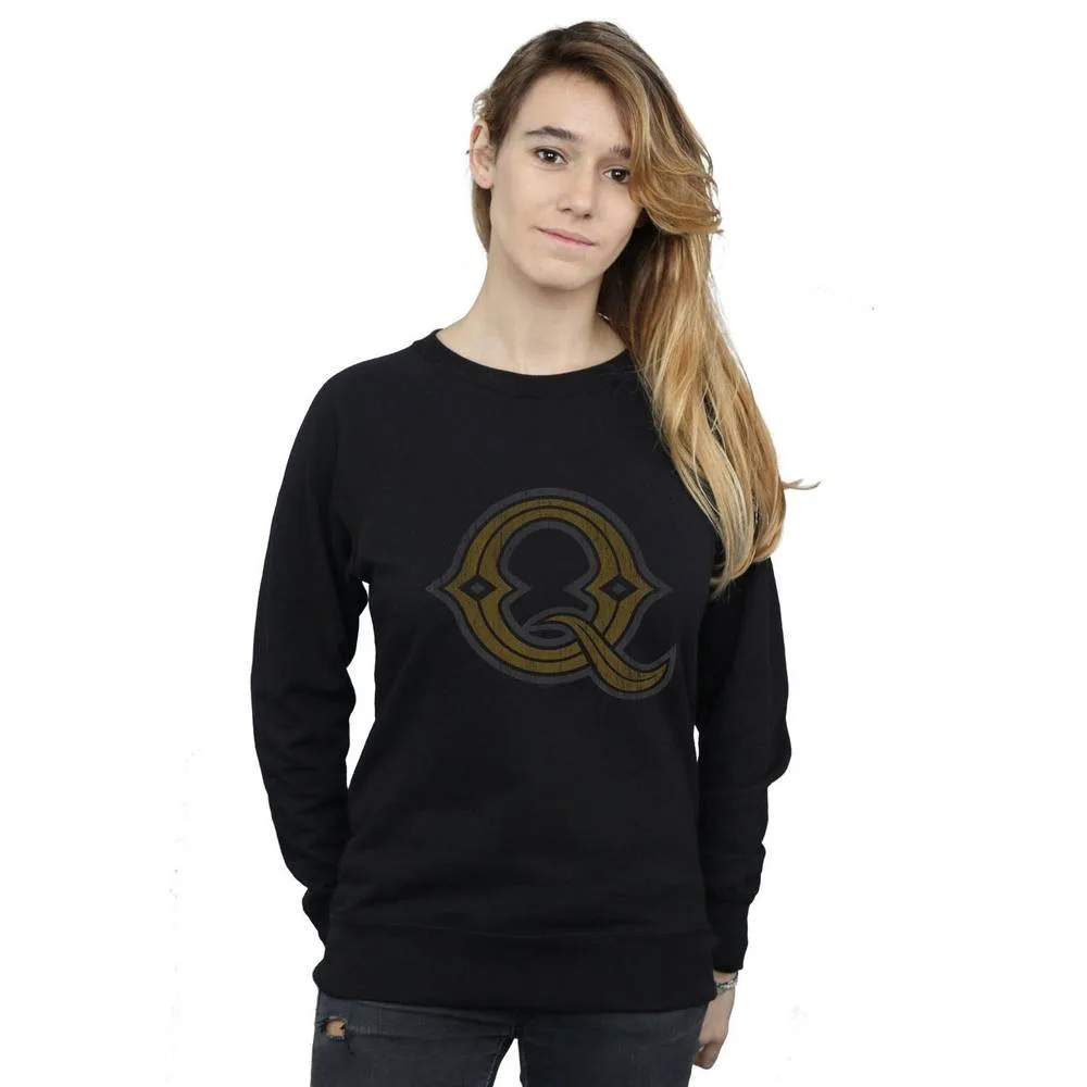 Onward Quest Logo Sweatshirt - Black - Size: M - Disney - FashionsVida