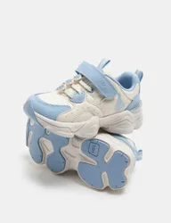 Kids' Suede Disney Frozen™ Riptape Trainers (4 Small - 13 Small) Blue Mix Female