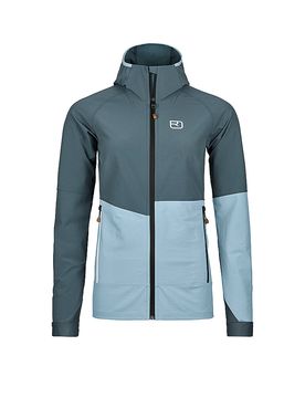 Chaqueta softshell para mujer Punta Berrino con capucha gasolina XS