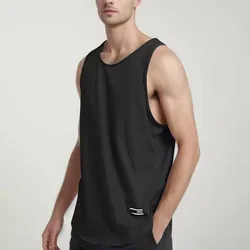 Men'S Bodybuilding Fitness Tank Shirt Men'S Cotton Wiry Breathable Fitness Vest Sleeveless T Shirt Oversized T Shirts