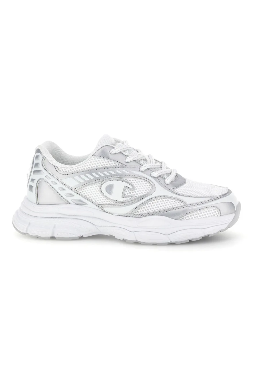 Sneakers Bianche con Dettagli Argento RT25 U GS 37½ - Champion - FashionsVida