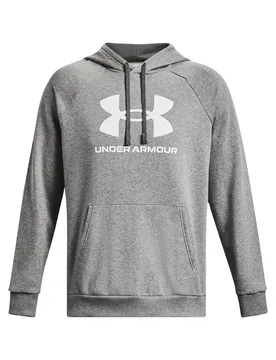 Hoodie Rival Fleece Logo - Gris - male - Size: S