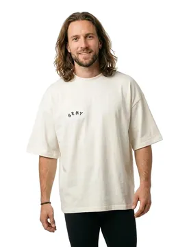 T-shirt à Manches Courtes Sampans The Lords Boxy Off White L Homme