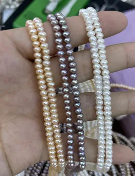 AAAA 3-4mm High-Quality Bread Beads Natural Pearl Semi-Finished Beads for Jewelry Making DIY Necklace Bracelet Accessories 36cm - Aliexpress - FashionsVida
